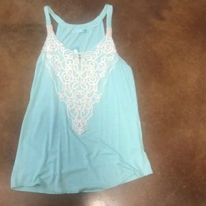 Maurice tank with lace detailing